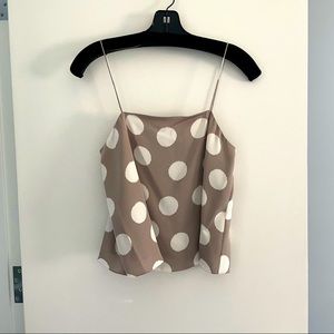 NWT Theory printed silk cami sz P